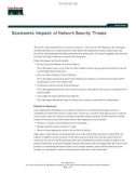 Economic Impact of Network Security Threats