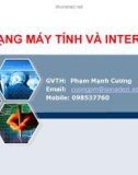 Bài giảng Mạng máy tính và Internet - GV. Nguyễn Mạnh Cương