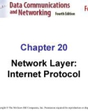 Lecture Data communications and networks: Chapter 20 - Forouzan