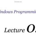 Lecture Windows programming - Lesson 2: Pointers