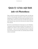 Quản lý và bảo mật hình ảnh với Phototheca