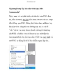 Ngăn ngừa sự lây lan của virut qua file Autorun.inf