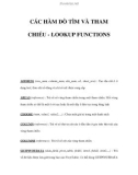 CÁC HÀM DÒ TÌM VÀ THAM CHIẾU - LOOKUP FUNCTIONS