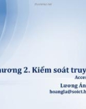 Bài giảng Lập trình an toàn: Chương 2 - Lương Ánh Hoàng