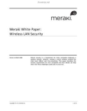 MERAKI WHITE PAPER: WIRELESS LAN SECURITY