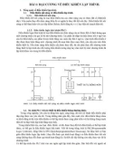 PLC cơ bản - Bài 1: Đại cương về điều khiển lập trình