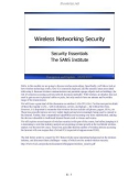 Wireless Networking Security