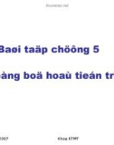 Bài tập chương 5 - Đồng bộ hoá tiến trình