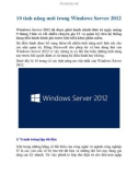 10 tính năng mới trong Windows Server 2012