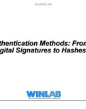 Authentication Methods: From Digital Signatures to Hashes