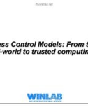 Access Control Models: From the real-world to trusted computing