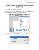 Tài liệu học Adobe Flash CS4 căn bản Flash CS4 - Bài 8: Tạo hiệu ứng lấp lánh cho chữ (tiếp theo)