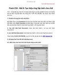 Tài liệu học Adobe Flash CS4 căn bản Flash CS4 - Bài 8: Tạo hiệu ứng lấp lánh cho chữ