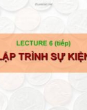 Bài giảng Ngôn ngữ lập trình Java: Lập trình sự kiện - TS. Nguyễn Thị Hiền