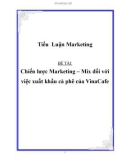 Tiểu luận: Chiến lược Marketing – Mix đối với việc xuất khẩu cà phê của Vinacafe