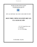 Tiểu luận Thay đổi và phát triển tổ chức: Hoàn thiện chính sách phân biệt giá của Vicem Hà Tiên