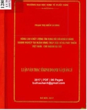 Luận văn Thạc sĩ Kinh doanh và Quản lý: Nâng cao chất lượng tín dụng đối với khách hàng doanh nghiệp tại Ngân hàng TMCP Đầu tư và Phát triển Việt Nam - Chi nhánh Hà Tây