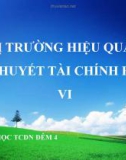 Thuyết trình: Thị trường hiệu quả và lý thuyết tài chính hành vi