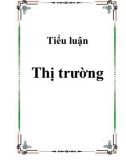 Tiểu luận Thị trường