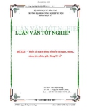 LUẬN VĂN TỐT NGHIỆP-ĐỀ TÀI: ' Thiết kế mạch đồng hồ hiển thị ngày, tháng, năm, giờ, phút, giây dùng IC số'