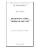 Luận văn Thạc sĩ Chính sách công: Thực hiện chính sách bảo tồn và phát huy các giá trị di sản văn hóa trên địa bàn thành phố Tam Kỳ