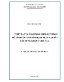 Luận án Tiến sĩ Lâm nghiệp: Thiết lập và thẩm định chéo hệ thống mô hình ước tính sinh khối trên mặt đất cây rừng khộp ở Việt Nam