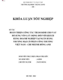 Khóa luận tốt nghiệp: Hoàn thiện công tác thẩm định cho vay bổ sung vốn lưu động đối với khách hàng doanh nghiệp tại Ngân hàng thương mại cổ phần Công thương Việt Nam – Chi nhánh Đông Anh