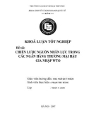 Khóa luận tốt nghiệp: Chiến lược nguồn nhân lực trong các ngân hàng thương mại hậu gia nhập WTO