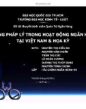 Thuyết trình quản trị ngân hàng: Khung pháp lý trong hoạt động ngân hàng tại Việt Nam và Hoa Kỳ