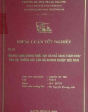 Khóa luận tốt nghiệp: Văn hóa kinh doanh Nhật Bản và khả năng thâm nhập vào thị trường này của các doanh nghiệp Việt Nam