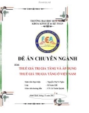 Đề án chuyên ngành: Thuế giá trị gia tăng và áp dụng thuế giá trị gia tăng ở Việt Nam