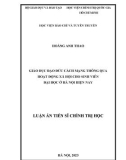 Luận án Tiến sĩ Chính trị học: Giáo dục đạo đức cách mạng thông qua hoạt động xã hội cho sinh viên đại học ở Hà Nội hiện nay