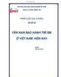 TIỂU LUẬN: VẤN NẠN BẠO HÀNH TRẺ EM Ở VIỆT NAM HIỆN NAY