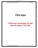 Tiểu luận: Chiến lược marketing của bát bảo trà công ty Trà Việt