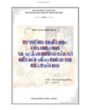 Đề tài triết học: Tư tưởng triết học của Pháp gia và sự ảnh hưởng của nó đến đời sống chính trị của thời đại