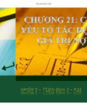 Thuyết trình: Các yếu tố tác động đến giá trị nợ