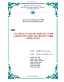 Tiểu luận quản trị sản xuất & điều hành: Ứng dụng lý thuyết phân bố và đo lường công việc tại công ty TNHH GREEN TECH