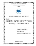 Tiểu luận Quản trị thay đổi và phát triển tổ chức: Ứng dụng ERP tại công ty Vissan theo quan điểm cá nhân