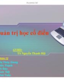 Tiểu luận: Quản trị học cổ điển