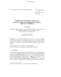 Báo cáo toán học: Weighted Composition Operators between Diﬀerent Weighted Bergman Spaces in Polydiscs 