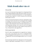 Kinh doanh như ván cờ