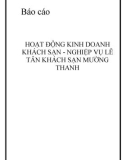 Báo cáo thực tập: Hoạt động kinh doanh khách sạn - nghiệp vụ lễ tân khách sạn Mường Thanh