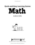 Quick and easy learning games math