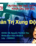 Chuyên đề: Quản Trị Xung Đột