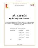 Bài tập nhóm môn Quản trị marketing: Lập kế hoạch marketing cho sản phẩm sữa tươi Vinamilk của Công ty cổ phần sữa Việt Nam tại thị trường Hà Nội giai đoạn 2019–2020