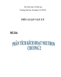 Tiểu luận: Phân tích kích hoạt Neutron