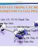 Thuyết trình: Chuyển giá trong các doanh nghiệp FDI và giải pháp