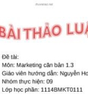 Bài thảo luận: Chiến lược Marketing công ty cổ phần sữa Việt Nam (VINAMILK)