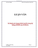 LUẬN VĂN: Kĩ thuật ước lượng kênh truyền trong hệ thống OFDM của WIMAX.