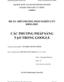 Tiểu luận: Các phương pháp sáng tạo trong Google